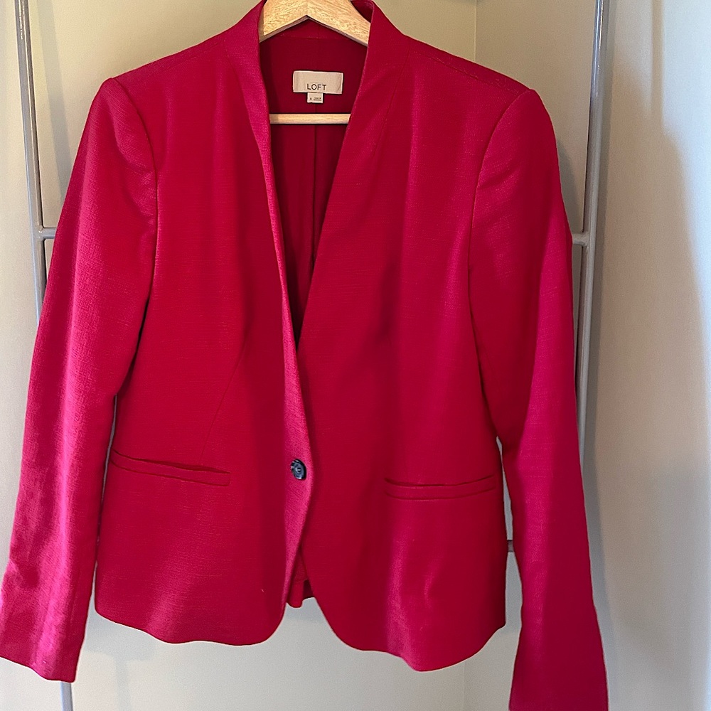 Loft size 4 red blazer